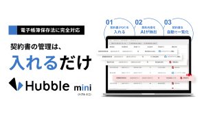 最小コスト・短時間で導入できる「Hubble mini」を示した図